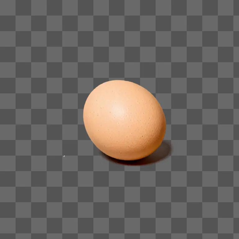 A simple egg drawing on a light colored background