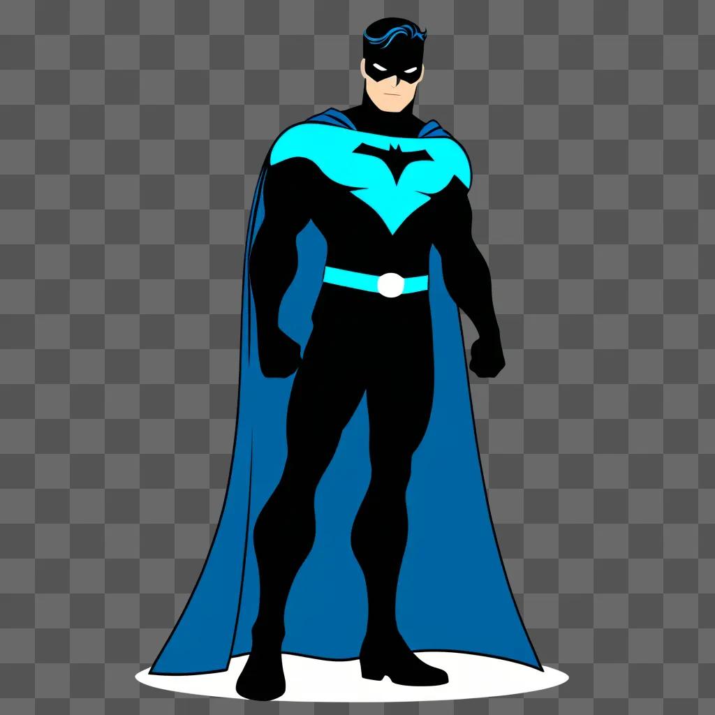Batman superhero super hero clipart standing