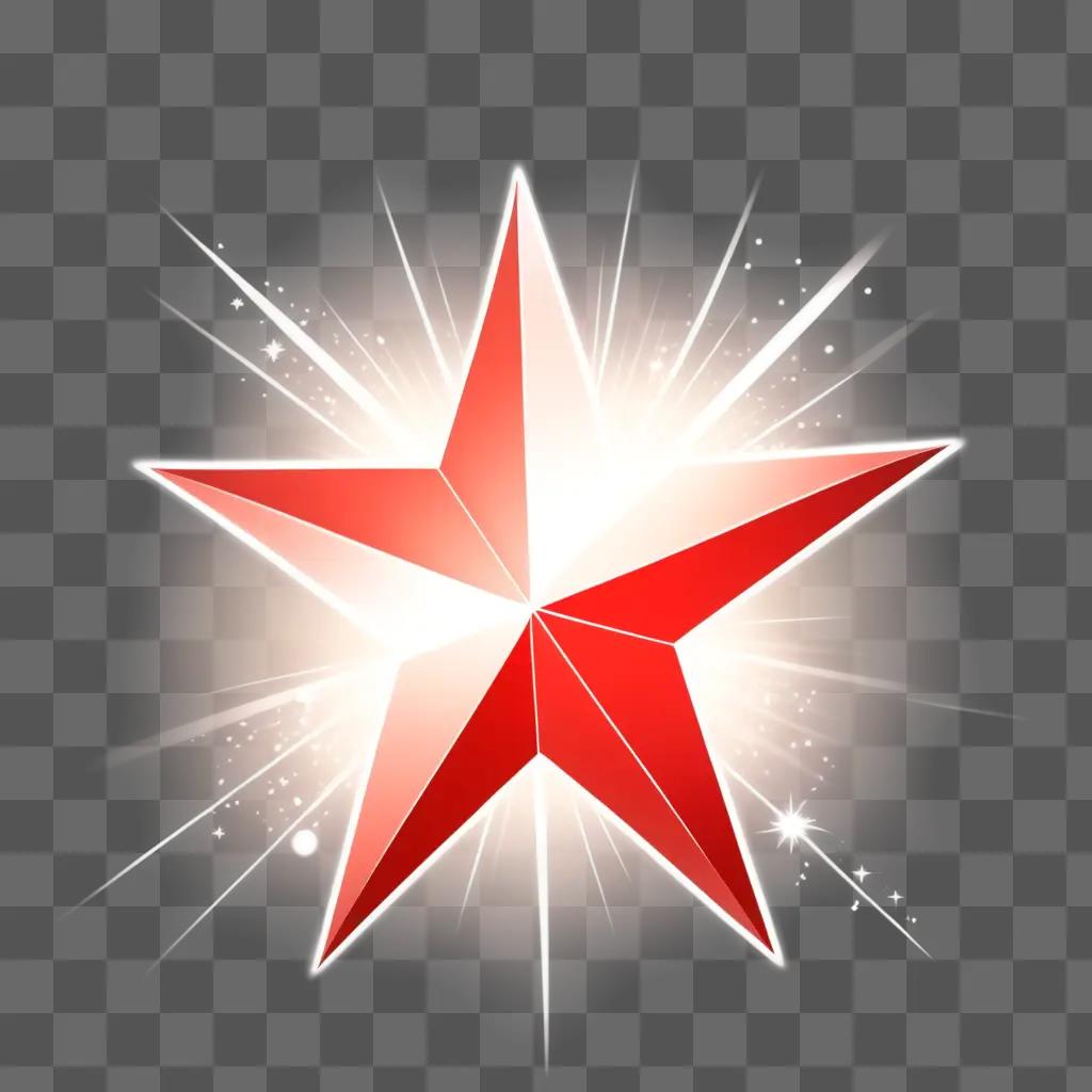 Christmas Star Clipart Illustration of a star with a glowing center
