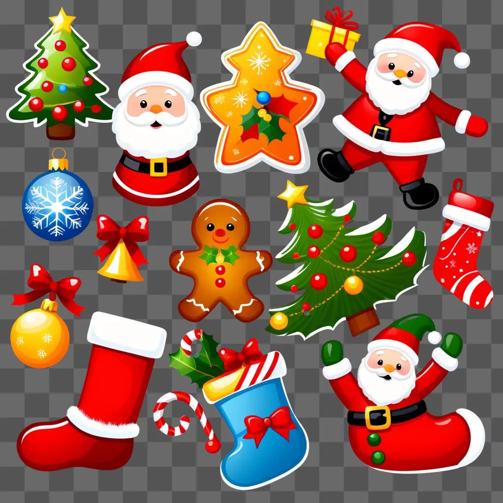 festive collection of Christmas clipart images