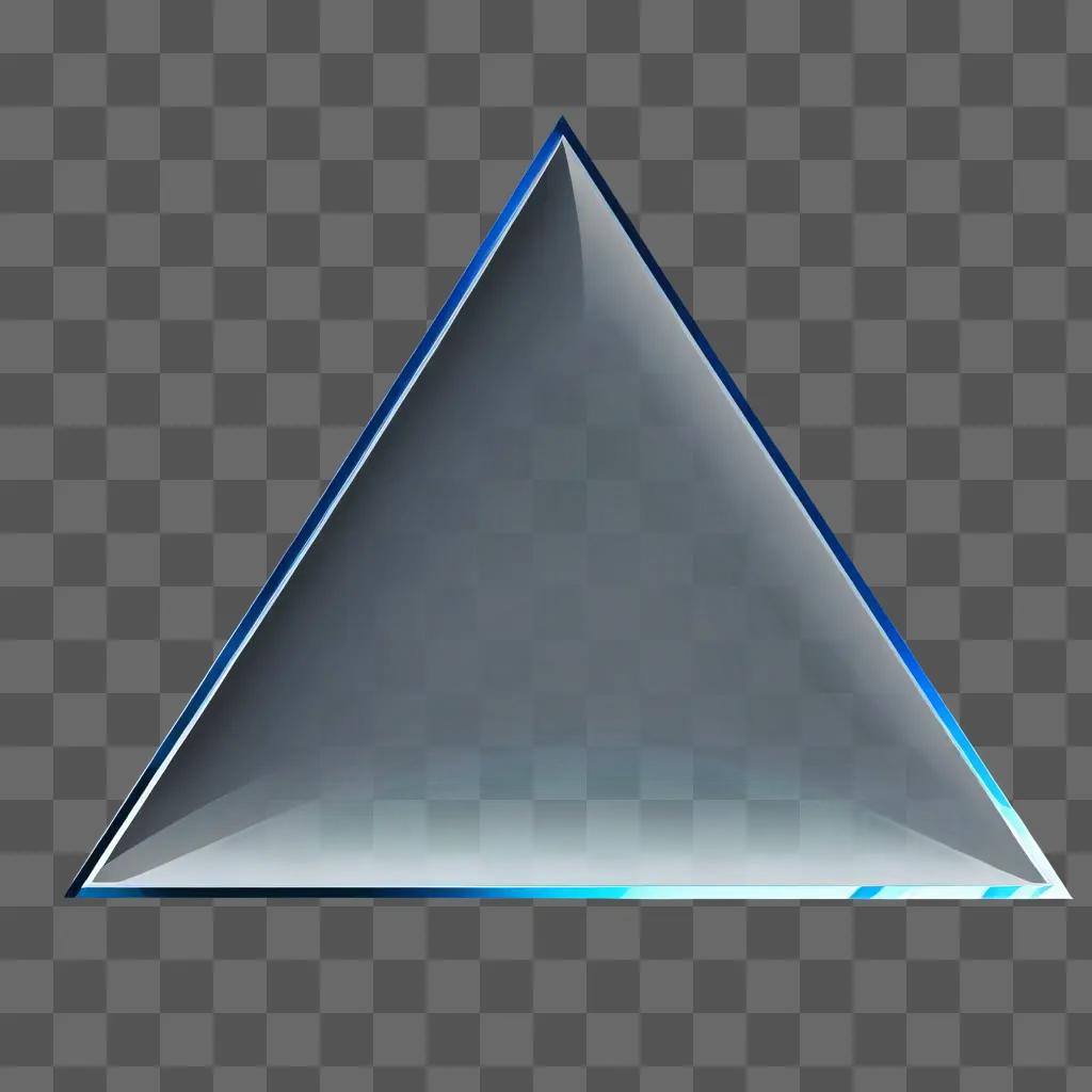 transparent triangle is a geometric shape with three sides